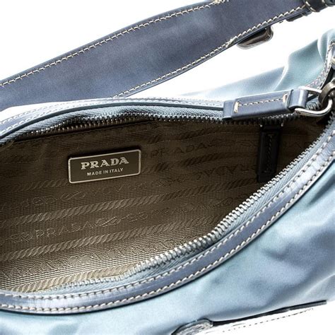 prada bag light blue|prada nylon handbags blue.